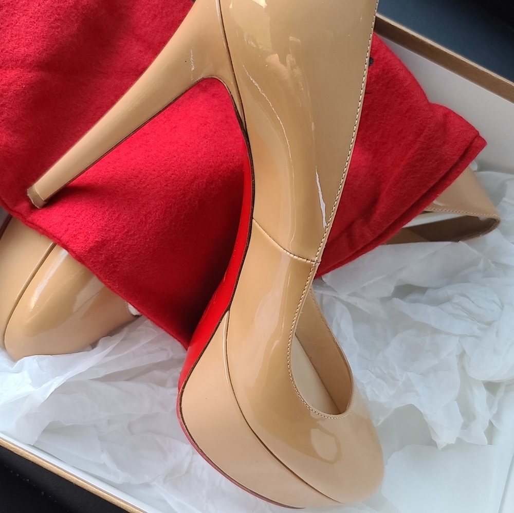 Bianca nude pumps 40.5 christian louboutin 120mm